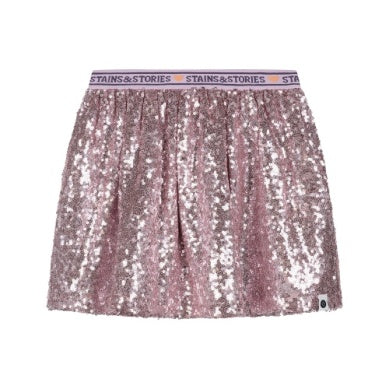 GIRLS SKIRT PINK SEQUIN