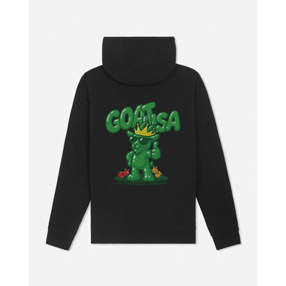 GUMMY BEAR HOODED SWEATSHIRT: BLACK