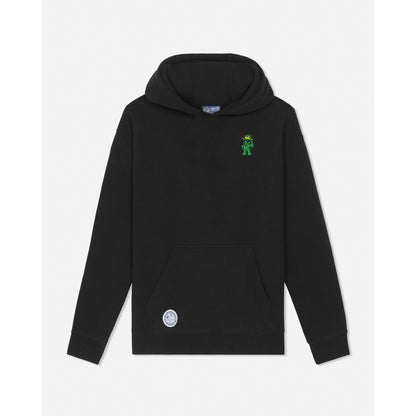 GUMMY BEAR HOODED SWEATSHIRT: BLACK