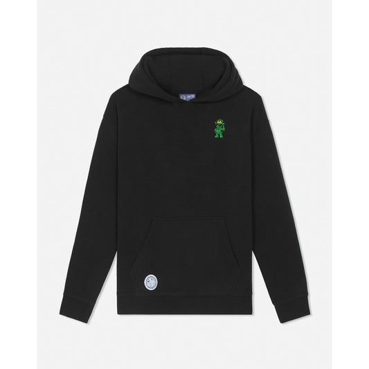 GUMMY BEAR HOODED SWEATSHIRT: BLACK