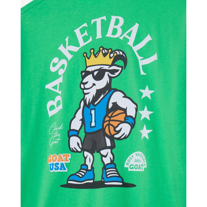 BASKETBALL MOST VALUABLE GOAT T-SHIRT: LEAP FROG