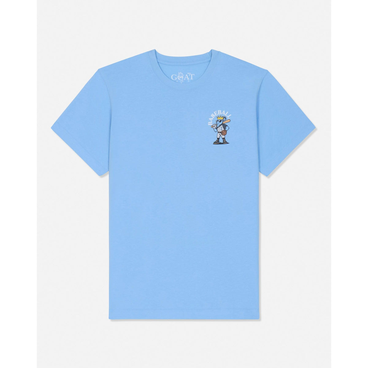 BASEBALL MOST VALUABLE GOAT T-SHIRT: CAROLINA BLUE