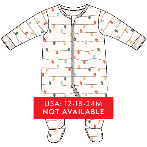FOOTED SLEEPER KNIT-OFF WHITE