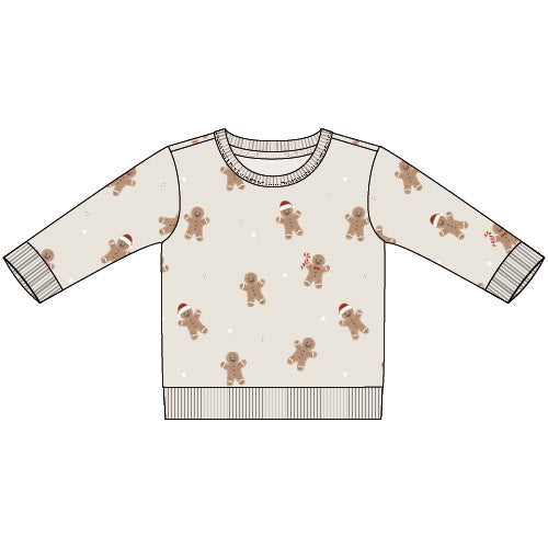 L/S SWEATSHIRT KNIT-BEIGE