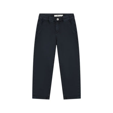 BOYS WIDE FIT ELASTIC PANTS NAVY