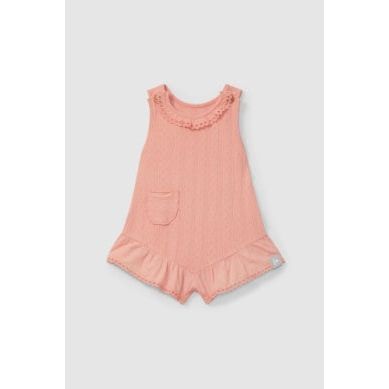 BABY GIRLS POINTELLE ROMPER PINK