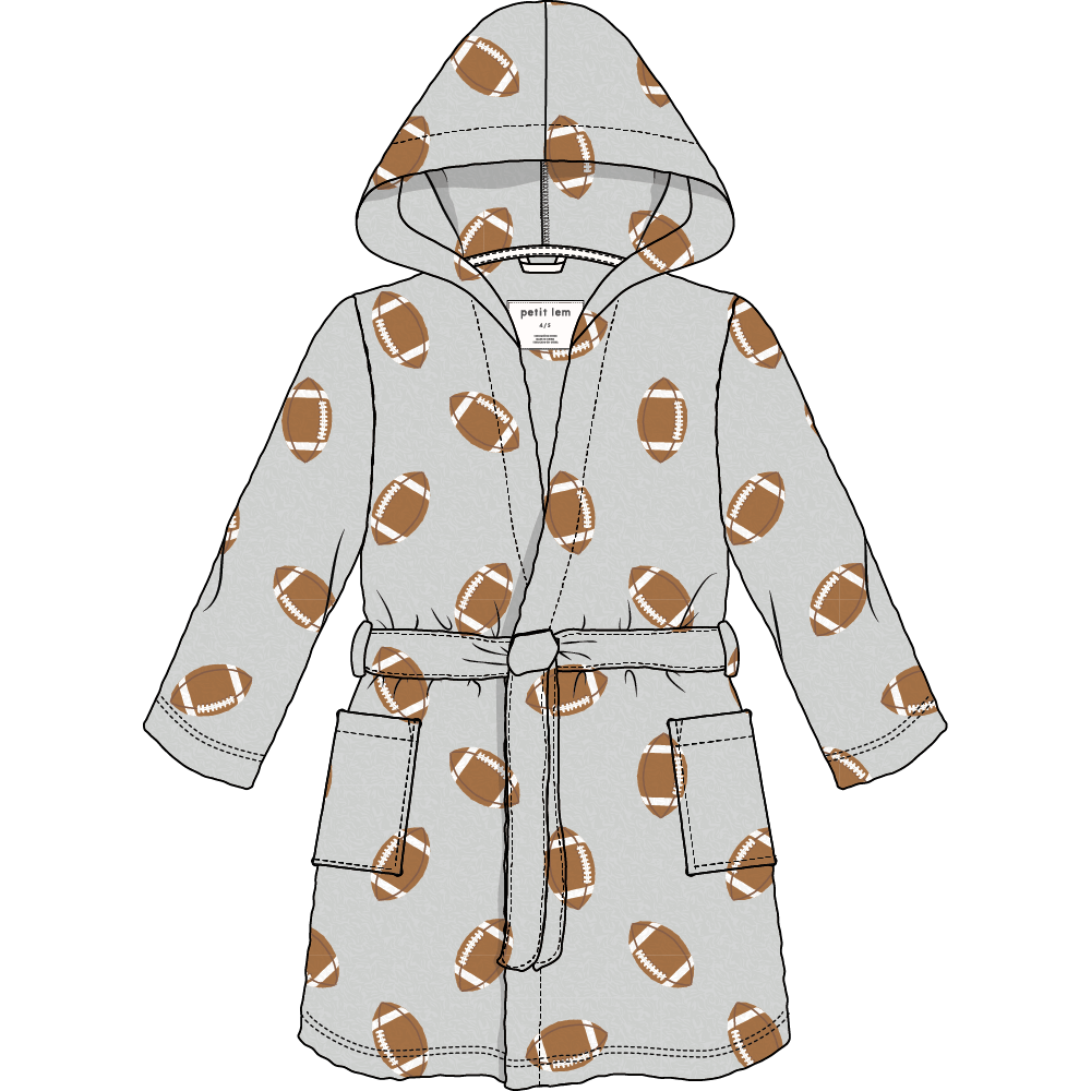 ROBE KNIT-GREY LT. FOOTBALL