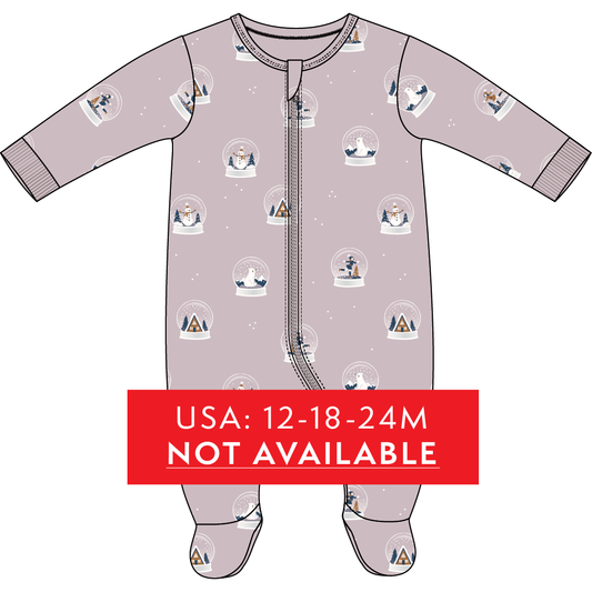FOOTED SLEEPER KNIT-PURPLE LT.