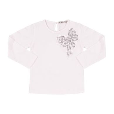 STRETCH JERSEY T-SHIRT W/ BOW