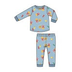 Fast Food Blue - L/S Loungewear Set