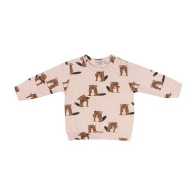 ALL OVER PRINTED STRETCH FLEECE SWEATSHIRT