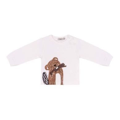 INTERLOCK L/S T-SHIRT W/ BEAVER