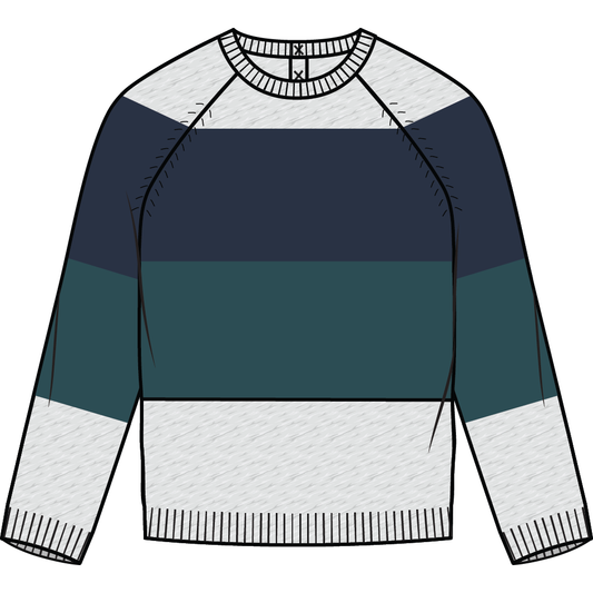 Winter Mix Color Block Sweater Boys