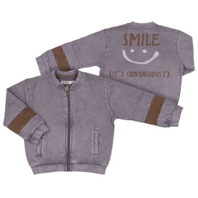 ACID WASH FLEECE JACKET