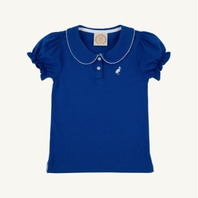 Maude's Peter Pan Collar Polo - Puff Sleeve