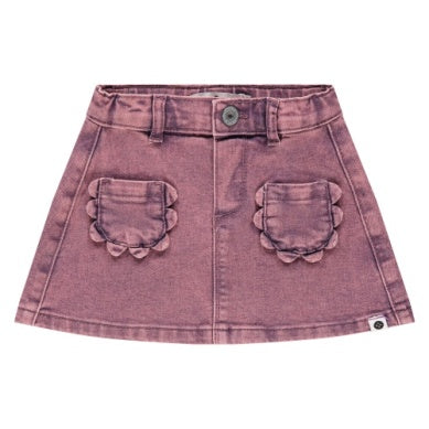 GIRLS COLORED DENIM SKIRT