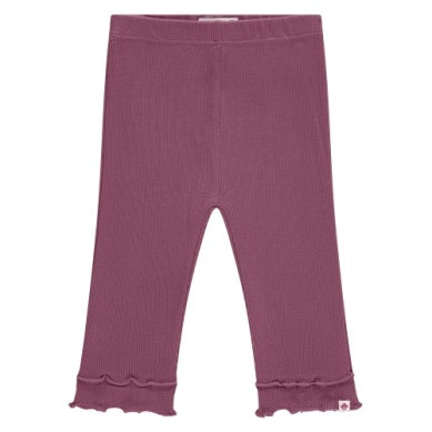 BABY GIRLS BURGUNDY LEGGING
