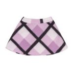 CHECKED KNIT FABRIC SKIRT