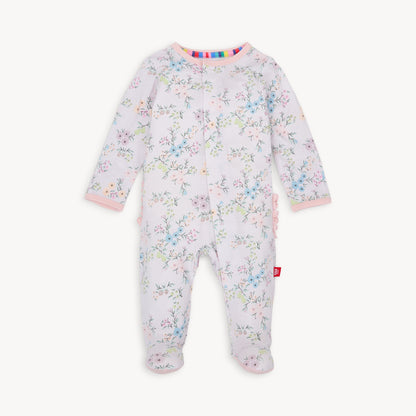 EMILY MODAL FOOTIE WITH RUFFLE
