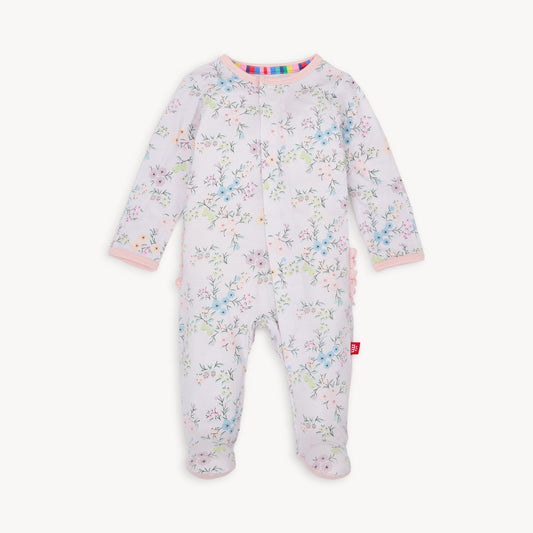 EMILY MODAL FOOTIE WITH RUFFLE