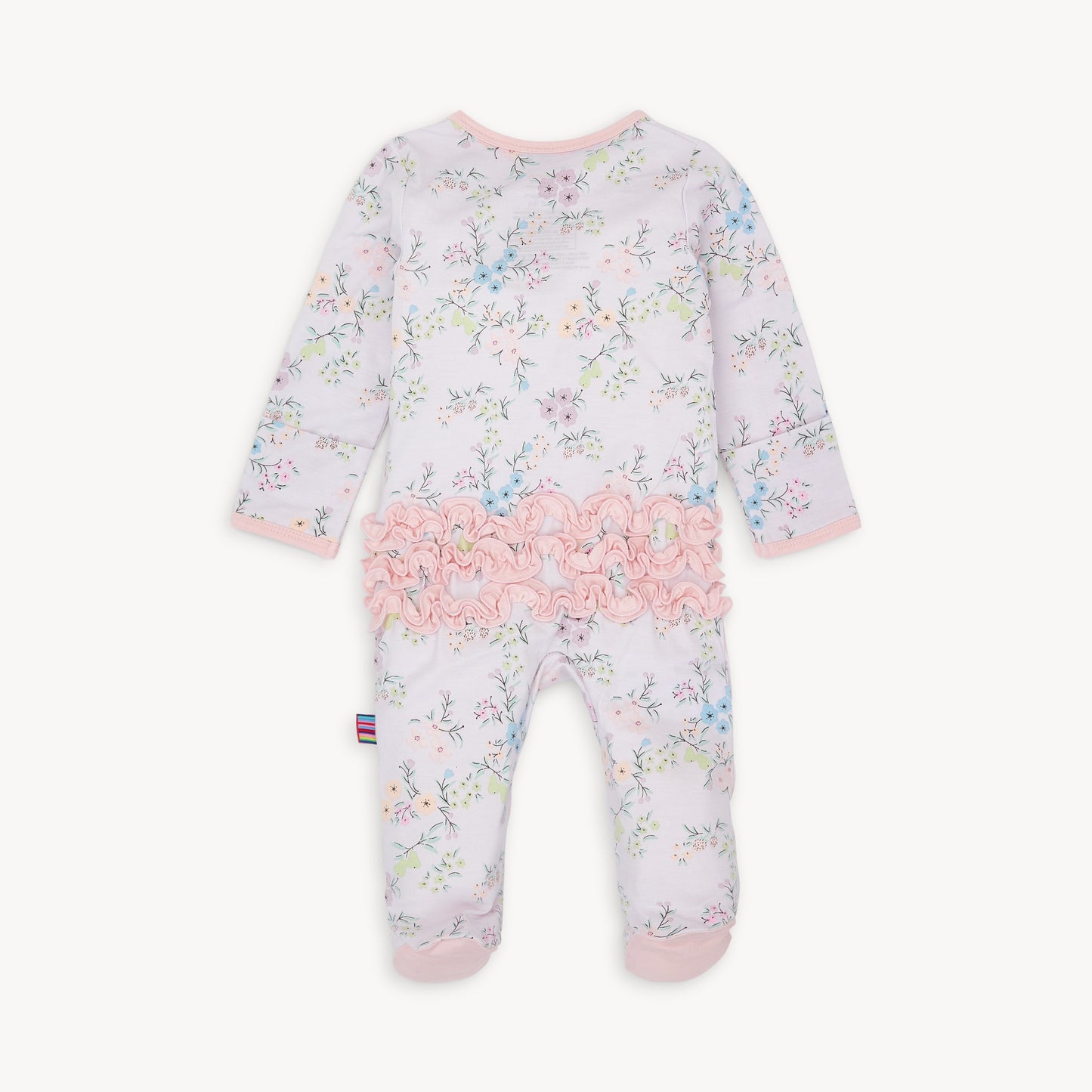 EMILY MODAL FOOTIE WITH RUFFLE