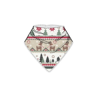 Reindeer Fair Isle - Bandana Bib