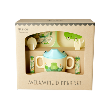 Baby Dinner Gift Box Set-Frog Print
