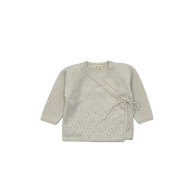 KNIT LONG SLEEVE KIMONO AND FOOTIE