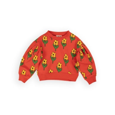 FLOWERS GIRLS SWEATER FRENCH TERRY