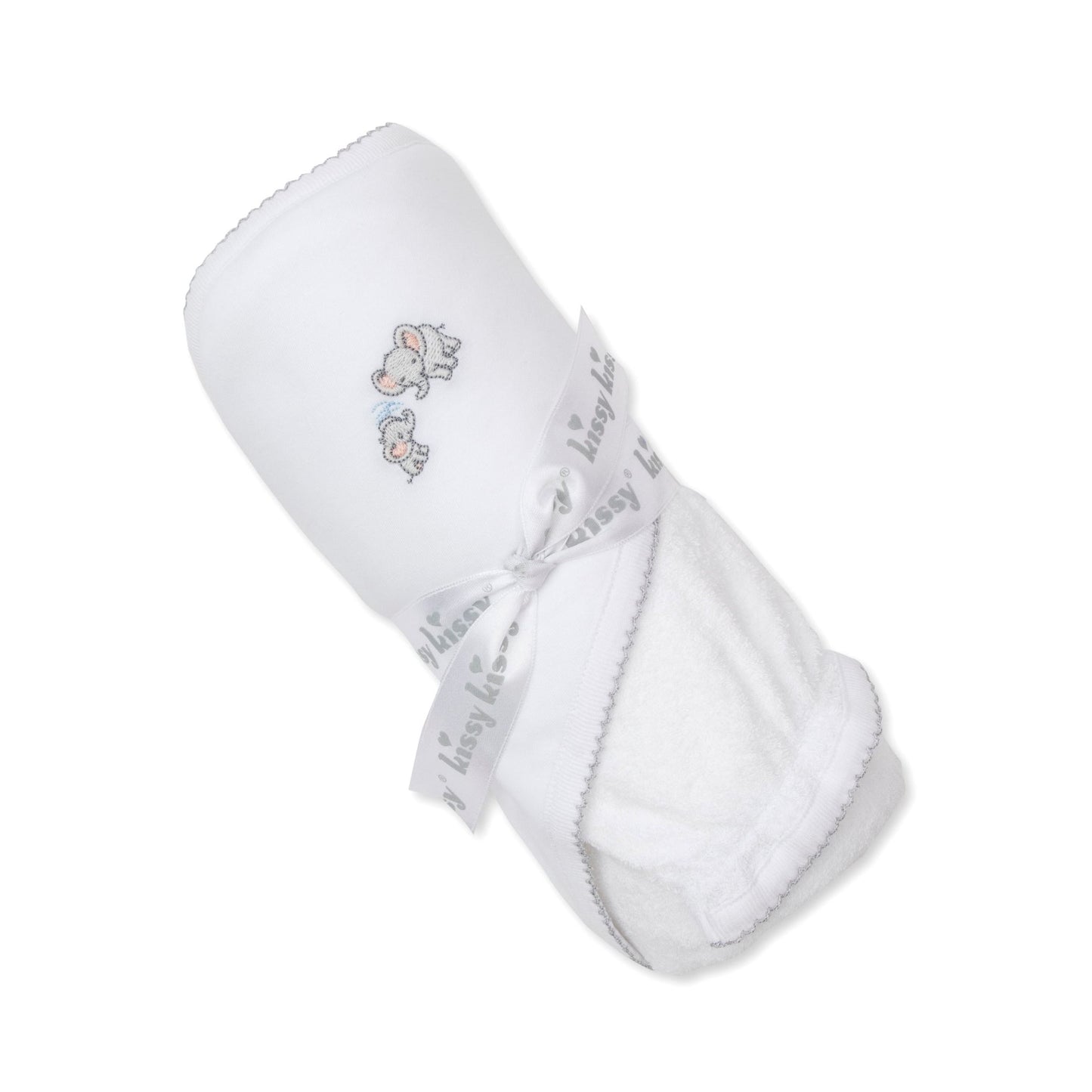 Elephant Espirt Hooded Towel w/Mitt Set