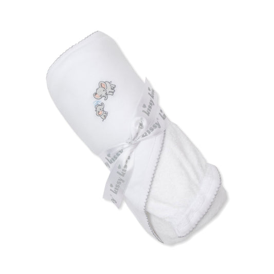 Elephant Espirt Hooded Towel w/Mitt Set