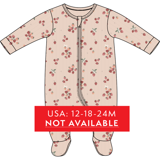 FOOTED SLEEPER KNIT-PINK LT.