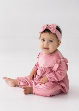 BOWTIFUL BLUSH ROMPER