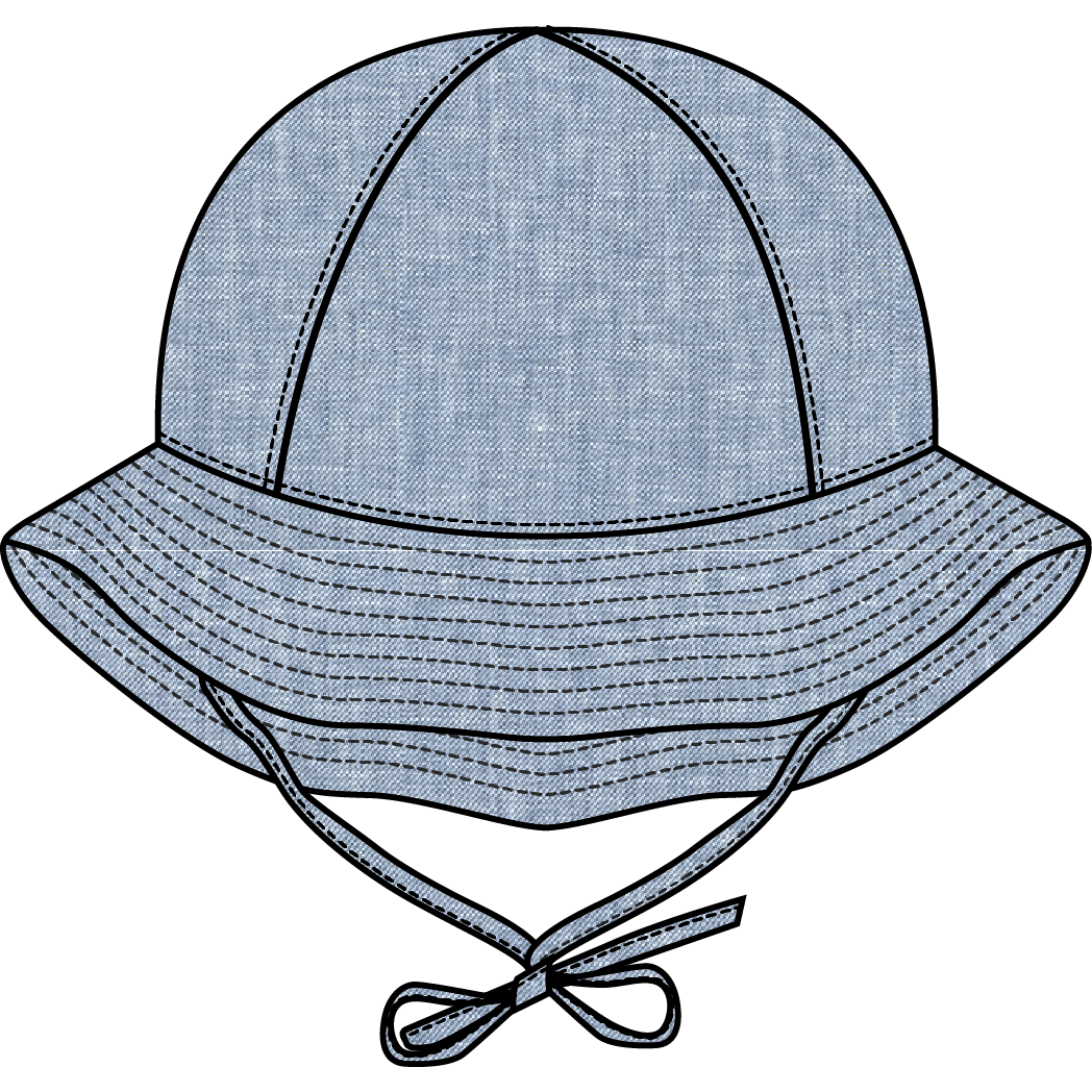 Blue Chambray Bucket Hat