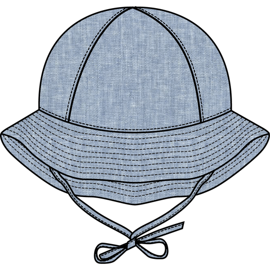 Blue Chambray Bucket Hat