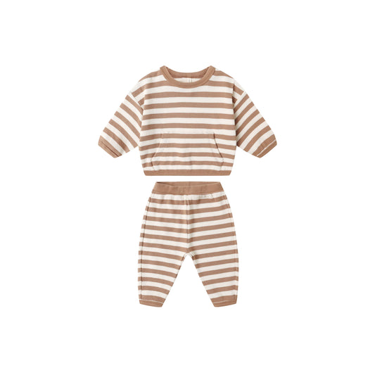 WAFFLE SLOUCH SET || HARVEST STRIPE