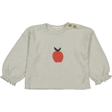 APPLE SLUB COTTON JERSEY T-SHIRT