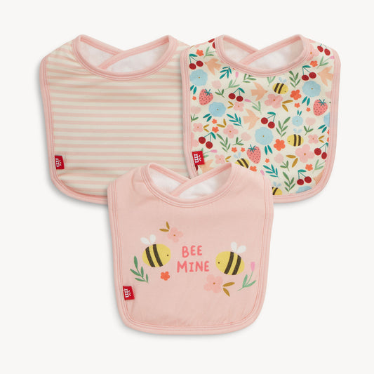 Honey Blossom Modal Magnetic Bib 3-pack