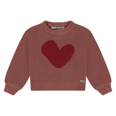 GIRLS KNITTED PULLOVER SCARLETT HEART