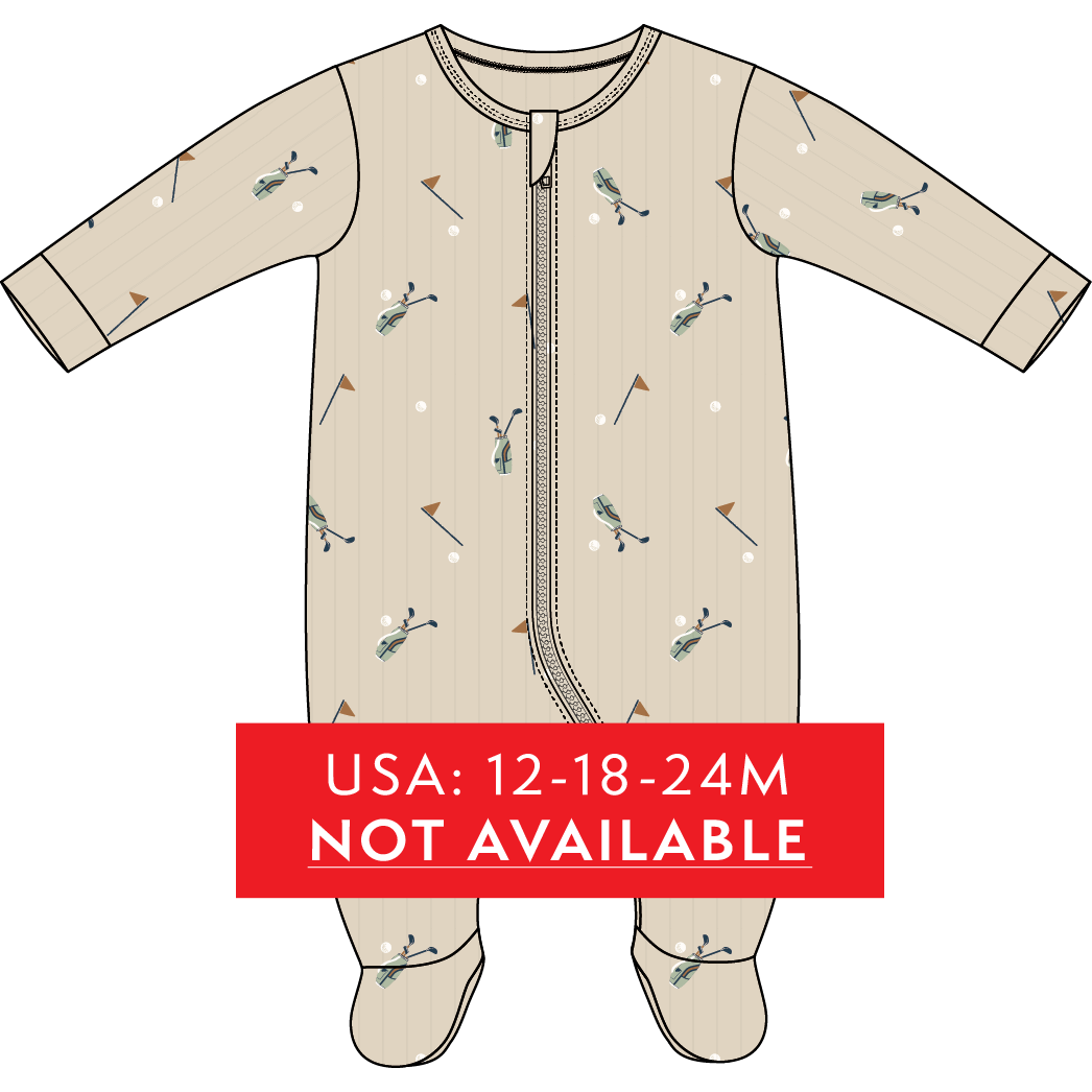FOOTED SLEEPER KNIT-SAND