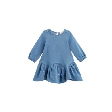 GIRLS BABYDOLL DENIM DRESS