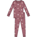 Princess print on merlot pj set infant