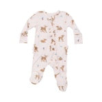 Soft Deer - 2 Way Ruffle Zipper Footie