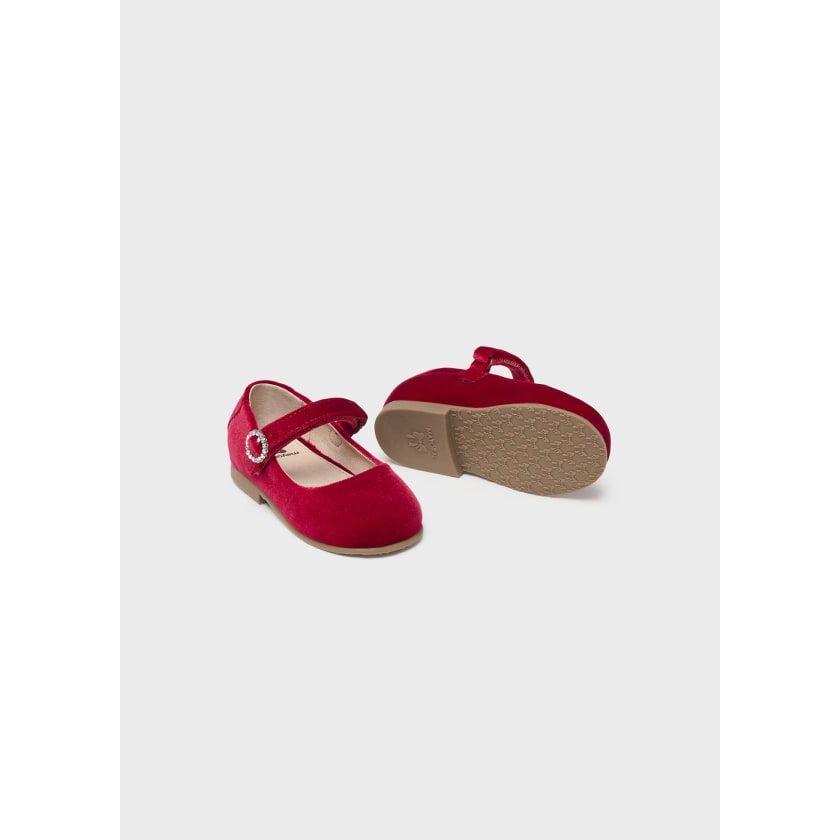 Velvet mary janes sustainable leather baby