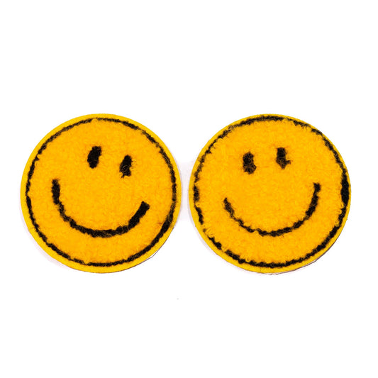 Yellow Smiley Faces Patch Set