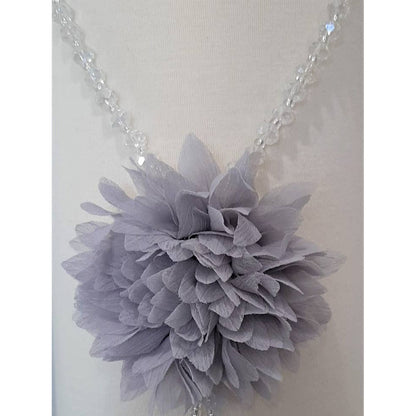 Glass Beaded Flower Necklace