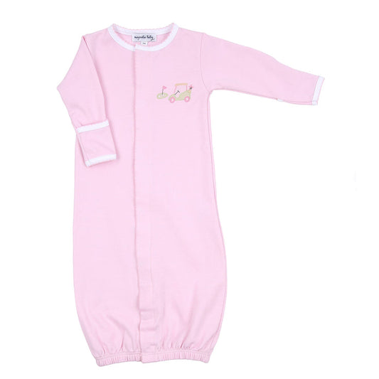 ON THE GREEN PINK EMBROIDERED CONVERTER