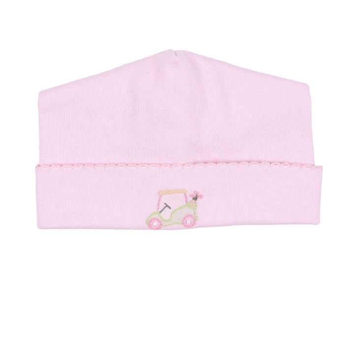 ON THE GREEN PINK EMBROIDERED HAT