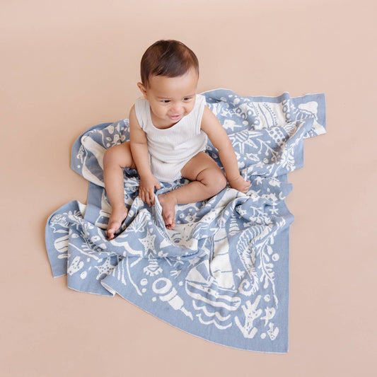 Blanket, Nautical | Organic Cotton