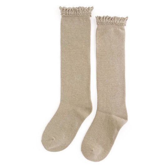 Oat Lace Top Knee Highs 1.5/3y